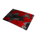 Black And Red Camouflage Print Pet Cooling Mat Cover