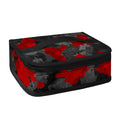 Black And Red Camouflage Print Small Lunch Bag