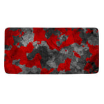 Black And Red Camouflage Print Towel