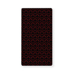 Black And Red Canadian Maple Leaf Print Baby Crib Sheet