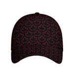 Black And Red Canadian Maple Leaf Print Baseball Cap