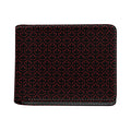 Black And Red Canadian Maple Leaf Print Bifold Wallet