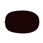 Black And Red Canadian Maple Leaf Print Car Side Mirror Covers