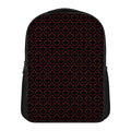 Black And Red Canadian Maple Leaf Print Casual Backpack