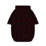 Black And Red Canadian Maple Leaf Print Dog Zip Up Hoodie