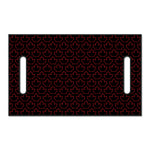 Black And Red Canadian Maple Leaf Print Golf Cart Seat Cover