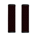 Black And Red Canadian Maple Leaf Print Handle Covers