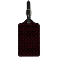 Black And Red Canadian Maple Leaf Print Luggage Tag