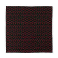 Black And Red Canadian Maple Leaf Print Silk Bandana