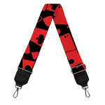 Black And Red Casino Card Pattern Print Bag Strap