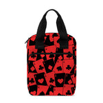 Black And Red Casino Card Pattern Print Bible Tote Bag