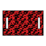 Black And Red Casino Card Pattern Print Golf Cart Seat Cover