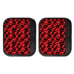 Black And Red Casino Card Pattern Print Handle Covers