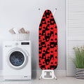 Black And Red Casino Card Pattern Print Ironing Board Cover
