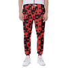 Black And Red Casino Card Pattern Print Scuba Joggers