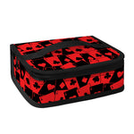 Black And Red Casino Card Pattern Print Small Lunch Bag