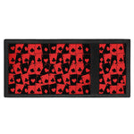 Black And Red Casino Card Pattern Print Trifold Wallet