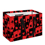 Black And Red Casino Card Pattern Print Utility Tote Bag