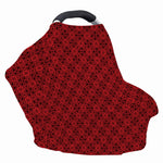Black And Red Chinese Pattern Print Baby Seat Cover