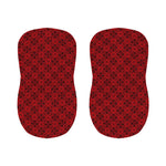 Black And Red Chinese Pattern Print Bar Stool Covers