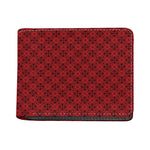 Black And Red Chinese Pattern Print Bifold Wallet