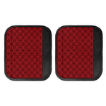 Black And Red Chinese Pattern Print Handle Covers