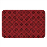 Black And Red Chinese Pattern Print Indoor Door Mat
