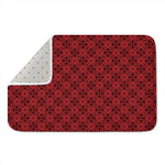Black And Red Chinese Pattern Print Indoor Door Mat