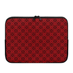 Black And Red Chinese Pattern Print Laptop Sleeve