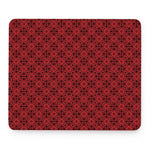 Black And Red Chinese Pattern Print Mouse Pad