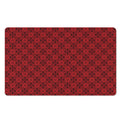 Black And Red Chinese Pattern Print Polyester Doormat