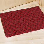 Black And Red Chinese Pattern Print Polyester Doormat