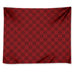 Black And Red Chinese Pattern Print Tapestry