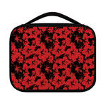 Black And Red Hibiscus Pattern Print Classic Bible Case