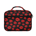 Black And Red Lips Pattern Print Briefcase Bible Bag