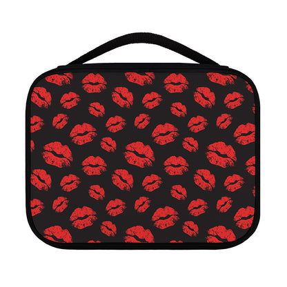 Black And Red Lips Pattern Print Classic Bible Case