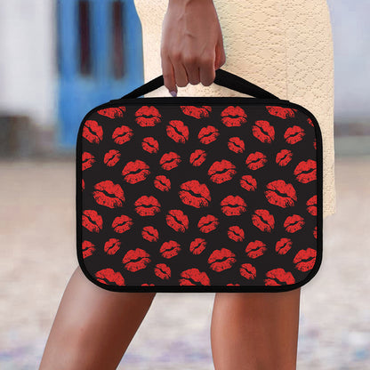 Black And Red Lips Pattern Print Classic Bible Case