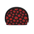 Black And Red Lips Pattern Print Coin Purse