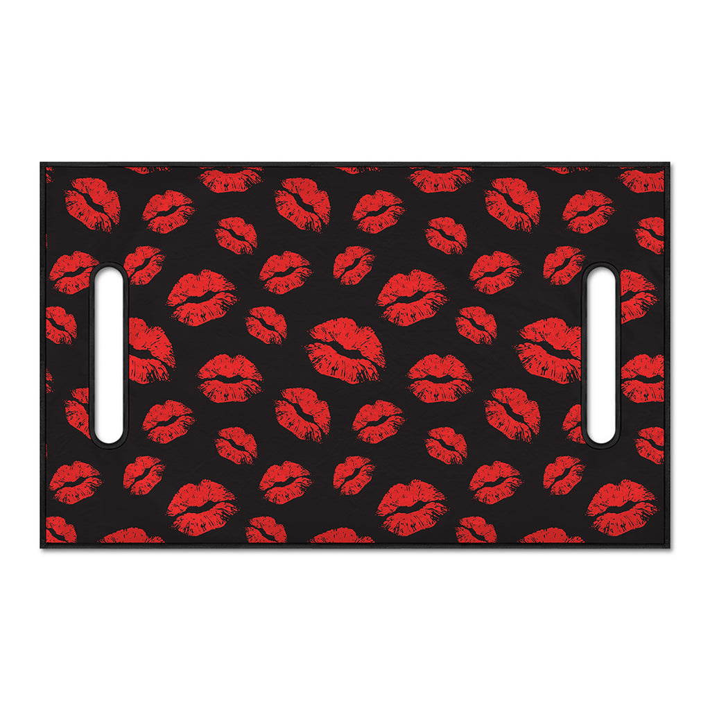 Black And Red Lips Pattern Print Golf Cart Seat Cover