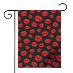 Black And Red Lips Pattern Print House Flag