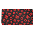 Black And Red Lips Pattern Print Towel