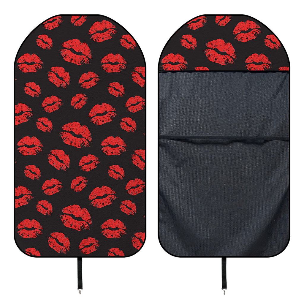 Black And Red Lips Pattern Print Waterproof Car Seat Cover