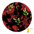Black And Red Roses Floral Print Basketball