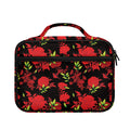 Black And Red Roses Floral Print Briefcase Bible Bag
