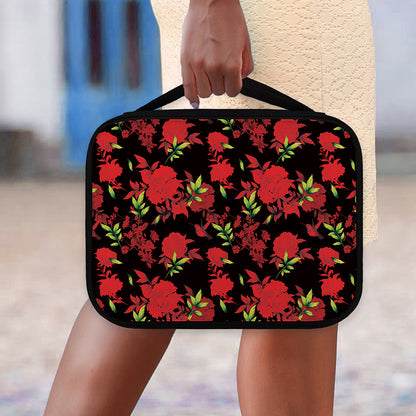 Black And Red Roses Floral Print Classic Bible Case