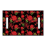 Black And Red Roses Floral Print Golf Cart Seat Cover