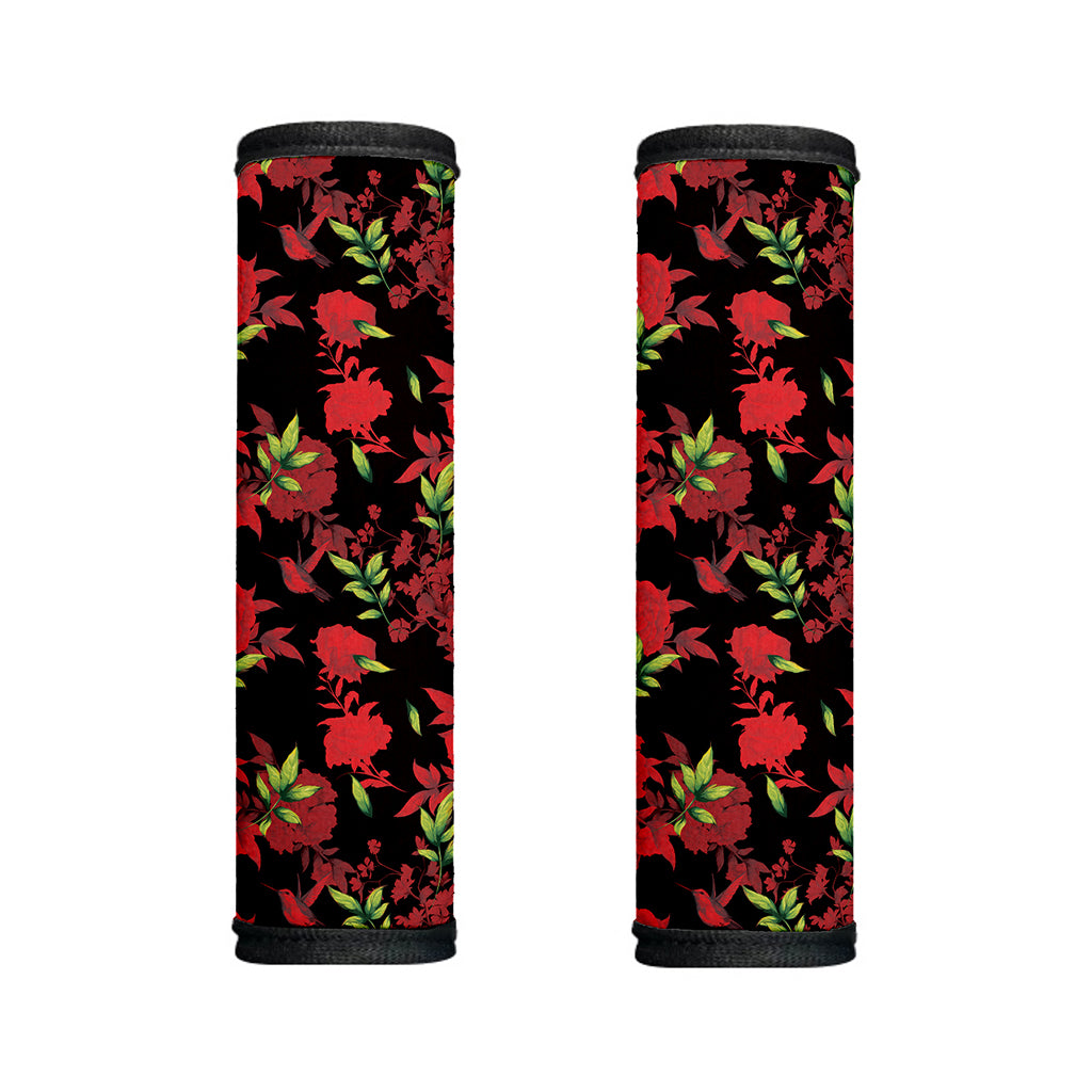 Black And Red Roses Floral Print Handle Covers