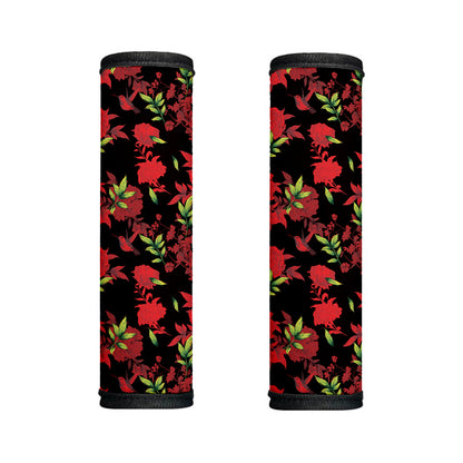 Black And Red Roses Floral Print Handle Covers