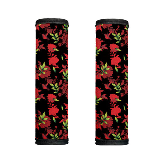 Black And Red Roses Floral Print Handle Covers
