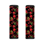 Black And Red Roses Floral Print Handle Covers